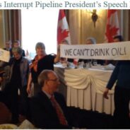 Ottawa Grans infiltrate Canadian Club lunch where President of Energy East Pipeline was speaking.
